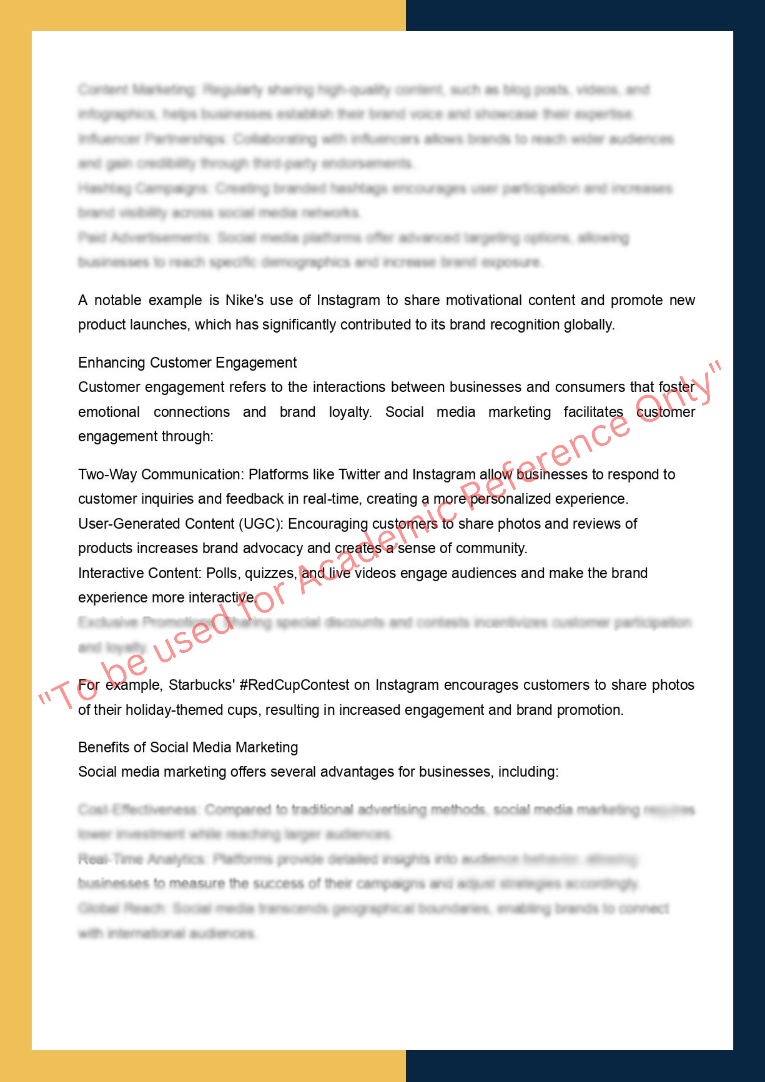 Assignment sample solution of MKTG30009 - Digital Marketing 1